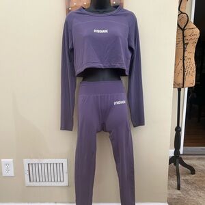 Gymshark Crop Top and Leggings Activewear Set